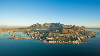bird s eye view on cape town, republic of south africa