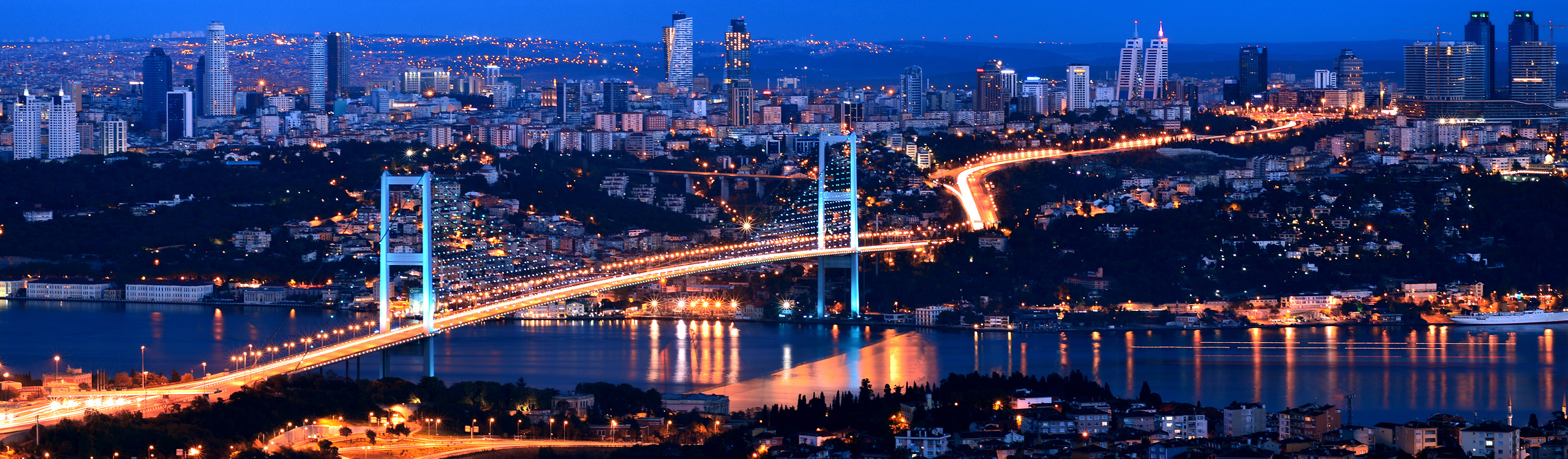 istanbul night city view
