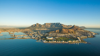 bird s eye view on cape town, republic of south africa