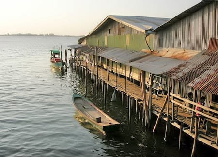 fisher village by the sea in koh kong